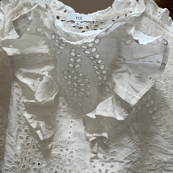 NSR White Eyelet Blouse - Picture 7 of 8